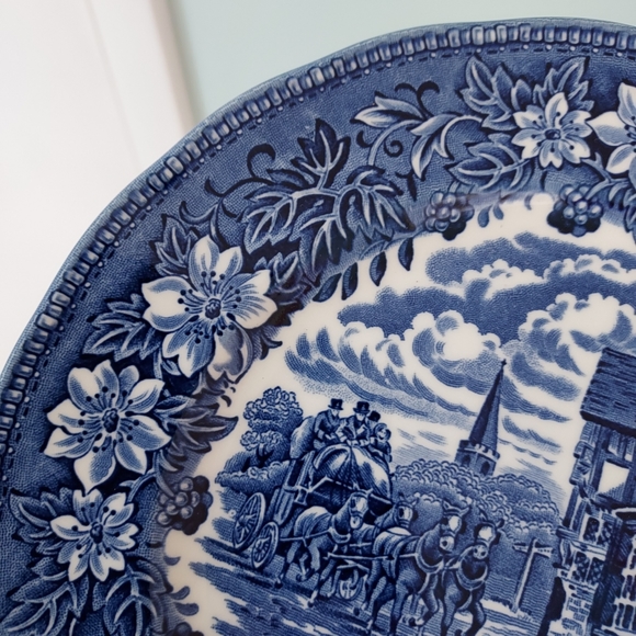 Royal Tudor Ware Coaching Taverns 8" plates - Picture 4 of 5